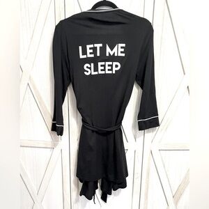 Cosabella Black Let me Sleep Short Lightweight Robe Size M